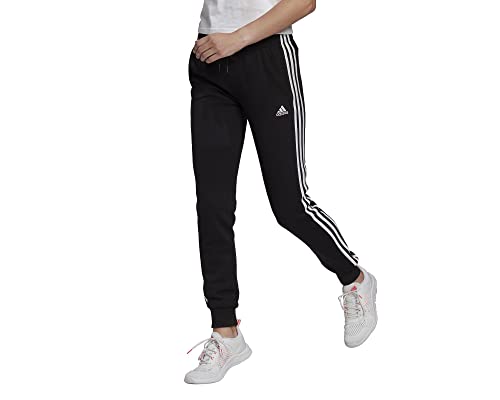 adidas Womens 3-Streifen French Terry C Pants, Black/White, XS von adidas