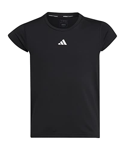 Adidas 3S T-Shirt Black/White/Blipnk 140 von adidas
