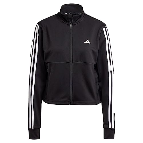 adidas AEROREADY Train Essentials 3 Stripes Track Jacket, Damen Track Top, Black/White, HZ5615 von adidas