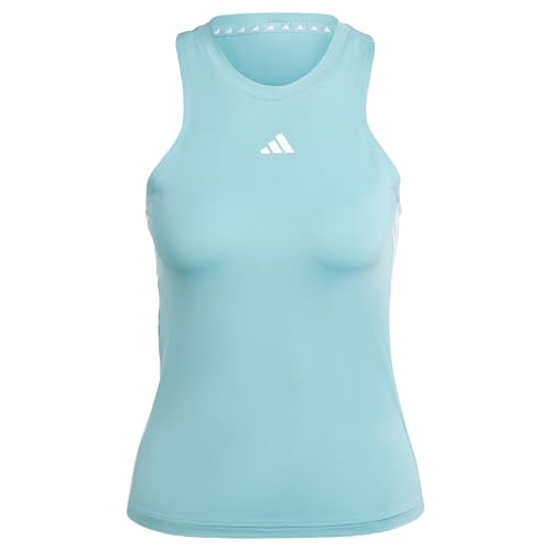 adidas Damen AEROREADY Train Essentials Regular 3-Stripes Tank Top, Mint ton/White, L adidas Damen AEROREADY Train Essentials Regular 3-Stripes Tank Top, Mint ton/White, L von adidas