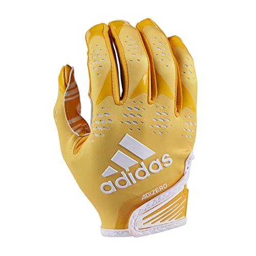 adidas Adizero 12 Fußball-Empfängerhandschuhe, Gold/Weiß, Größe M von adidas
