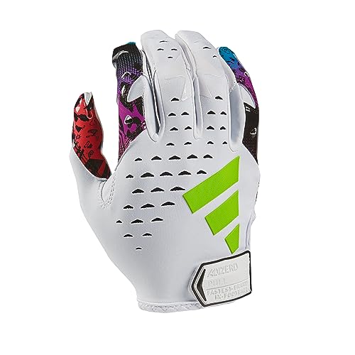 adidas Adizero 13 Mismatch Combine Receiver Fußballhandschuhe, Weiß Multi, Größe S, Premium-Fußballausrüstung und Ausrüstung von adidas