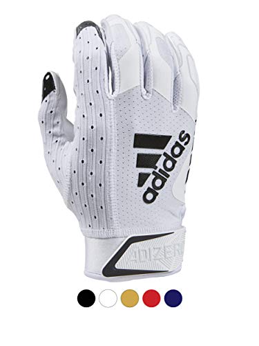 adidas Adizero 9.0 Erwachsene Fußballhandschuhe 4XL, Weiß/Schwarz - Receiver-Handschuhe mit zusätzlichem Grip von adidas