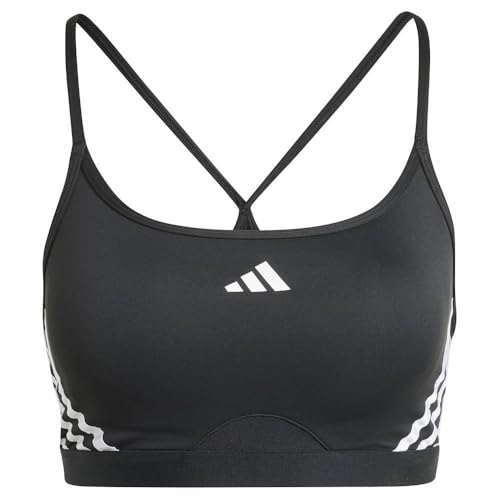 adidas AeroReact Training Bra, Damen Bralette, Schwarz, von adidas