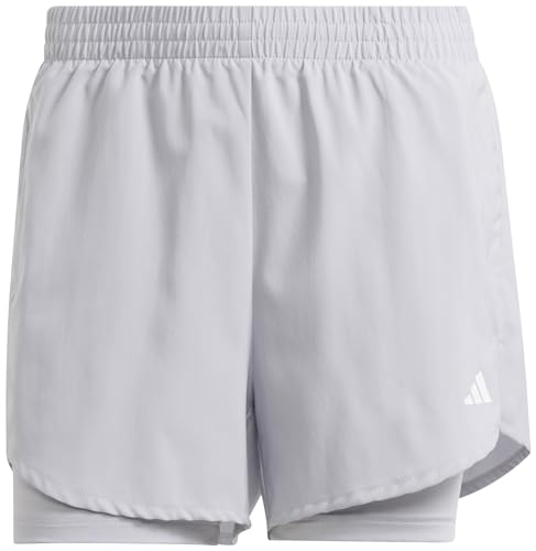 adidas Aeroready Minimal 2 In 1 Shorts, Damen Shorts, Glory Grey, IY9208 von adidas