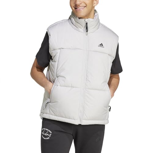 adidas BSC 3S PUFFY VEST, Herren Dünne gefüllte Jacke, grey two, IX8871 von adidas