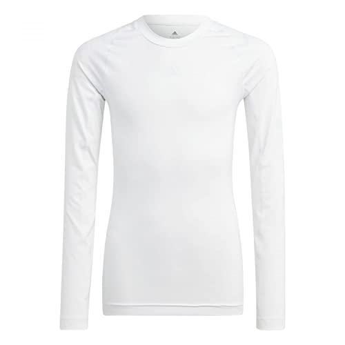 Adidas Boys T-Shirt (Long Sleeve) Techfit Aeroready Long-Sleeve Top, White, IA1214, 152 von adidas