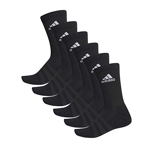 adidas 6 Paar Cushion Crew Socken, Black, XL von adidas
