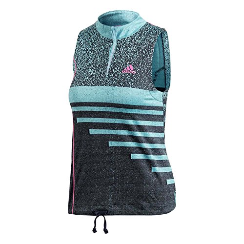 adidas Damen, Seasonal Tank-Top Türkis, Dunkelgrau, XS Oberbekleidung von adidas