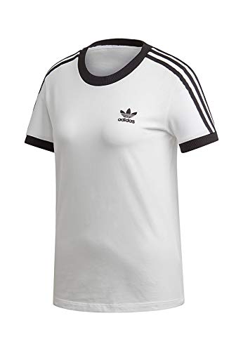 adidas Damen 3-streifen Trainingsshirt, Weiß, Einheitsgröße EU von adidas