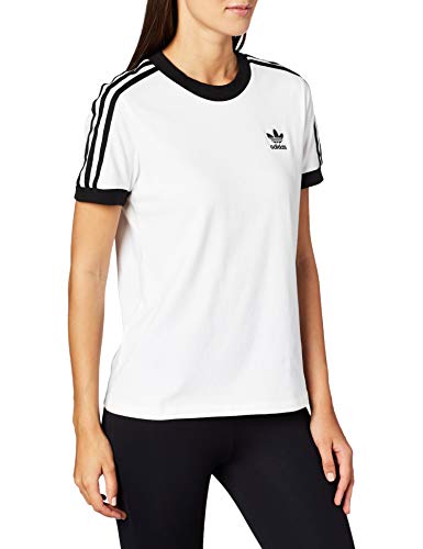 adidas Damen 3 Ster Tee T shirt, White/Black, Einheitsgröße EU von adidas