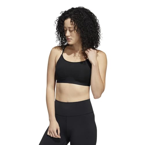 adidas Women's Aeroreact Training Light-Support Bra Sport-BH, Black, M C-D adidas Women's Aeroreact Training Light-Support Bra Sport-BH, Black, M C-D von adidas