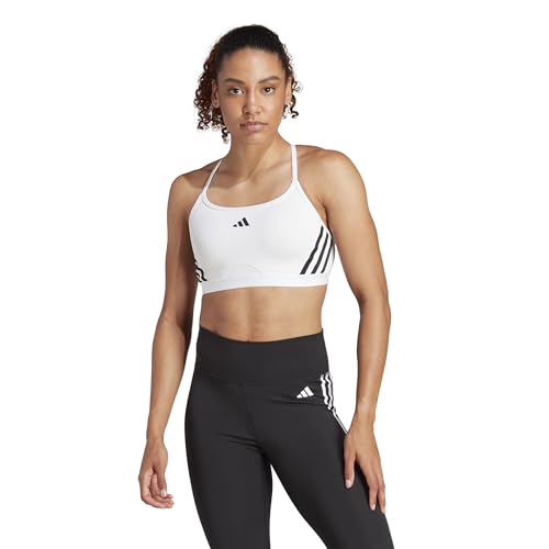 adidas Women's Aeroreact Training Light-Support 3-Stripes Bra Sport-BH, White/Black, L C-D adidas Women's Aeroreact Training Light-Support 3-Stripes Bra Sport-BH, White/Black, L C-D von adidas