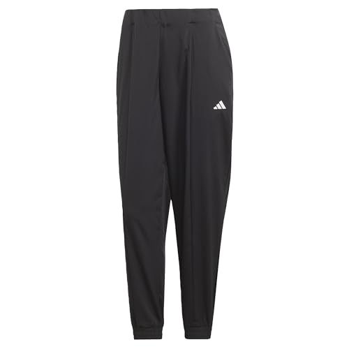 adidas Damen AEROREADY Train Essentials Minimal Branding Woven Pants, Black/White, XS von adidas