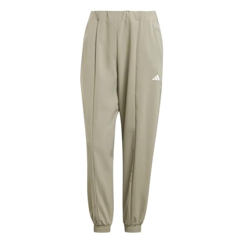 adidas Damen AEROREADY Train Essentials Minimal Branding Woven Pants, Silver Pebble, M von adidas