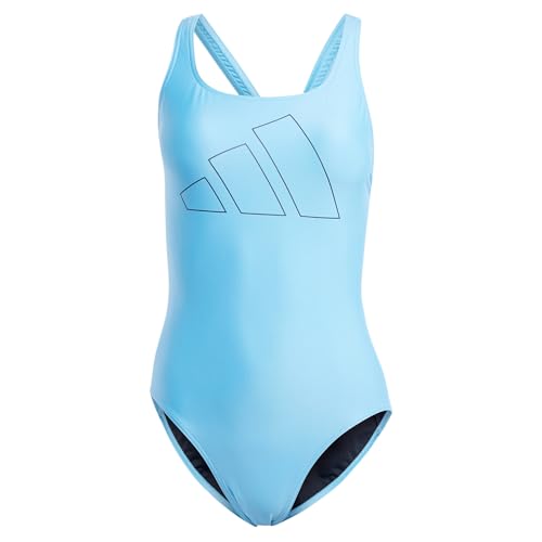 adidas Women's Big Bars Swimsuit Badeanzug, Blue Burst, 26 adidas Women's Big Bars Swimsuit Badeanzug, Blue Burst, 26 von adidas