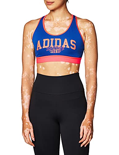 adidas Damen Bt VAR Hck B Sport-BH, Royblu/Sigpnk, L von adidas