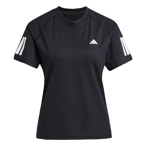 adidas Damen Club 3 Stripe Tennis Climacool T-Shirt, Black, XS von adidas