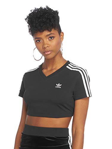 adidas Damen Cropped T-Shirt, Black, 40 adidas Damen Cropped T-Shirt, Black, 40 von adidas Originals