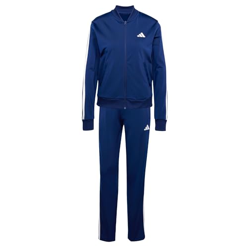 adidas Damen ESSENTIALS 3-STRIPES TRACKSUIT, Dark Blue, S von adidas