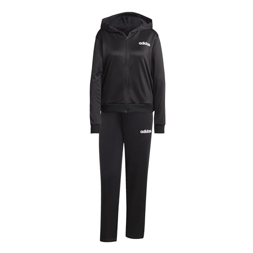 adidas Damen ESSENTIALS LINEAR TRACKSUIT, black, S adidas Damen ESSENTIALS LINEAR TRACKSUIT, black, S von adidas