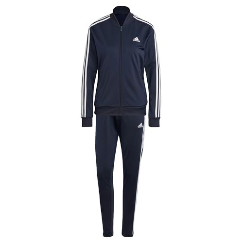 adidas Damen Essentials 3-Stripes Track Suit, Legend Ink/White, M von adidas