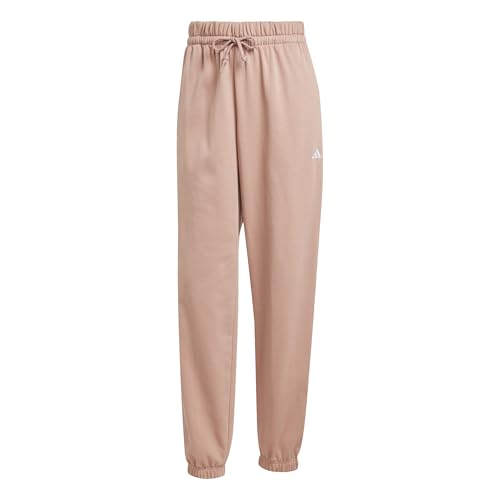 adidas Damen Essentials SMALL Logo French Terry Cuffed Pants, warm Clay/White, S adidas Damen Essentials SMALL Logo French Terry Cuffed Pants, warm Clay/White, S von adidas