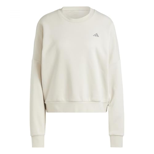 adidas Damen Essentials SMALL Logo Feel Cozy Sweatshirt, Alumina/Grey Four, M von adidas