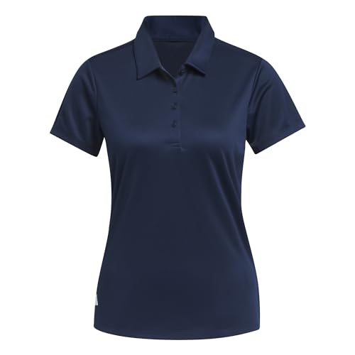 adidas Damen Women's Solid Performance Short Sleeve Polo Shirt, Collegiate Navy, L adidas Damen Women's Solid Performance Short Sleeve Polo Shirt, Collegiate Navy, L von adidas