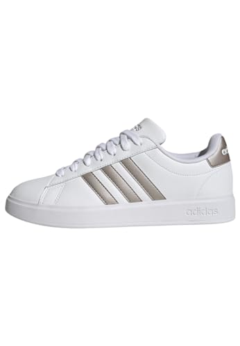 adidas Damen Grand Court 2.0 Sneaker, Cloud White/Platin Metallic/Platin Metallic, 40 2/3 EU von adidas