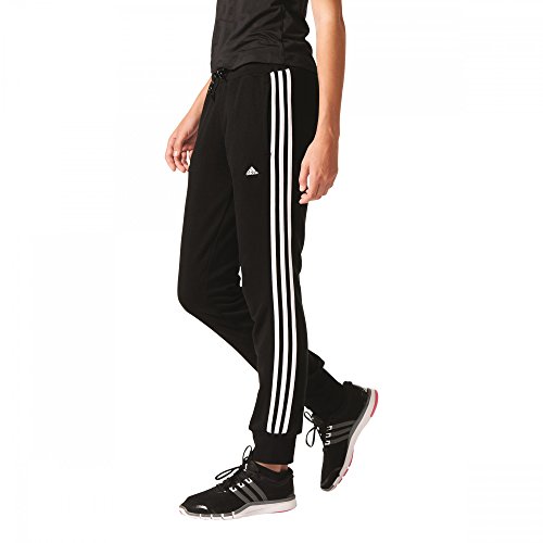 adidas Damen Hose Bekleidung ESS 3S Pants, Black/White, XXL von adidas