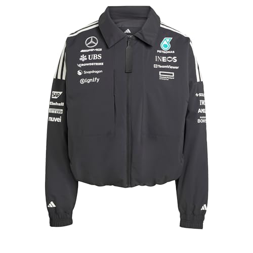 adidas Damen MERCEDES - AMG PETRONAS FORMULA ONE TEAM TEAM JACKET WOMEN, Black/White, M adidas Damen MERCEDES - AMG PETRONAS FORMULA ONE TEAM TEAM JACKET WOMEN, Black/White, M von adidas