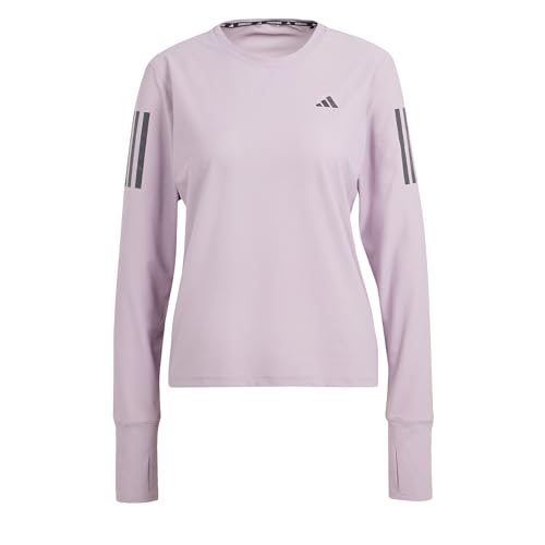 adidas Women's Own The Run Long Sleeve Tee T-Shirt, Preloved Fig, XL von adidas