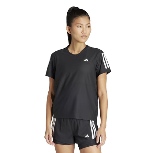adidas Damen Own The Run Base Tee T-Shirt, Black/Reflective, XL adidas Damen Own The Run Base Tee T-Shirt, Black/Reflective, XL von adidas