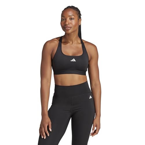 adidas Women's Powerreact Training Medium-Support Bra Sport-BH, Black, L A-B adidas Women's Powerreact Training Medium-Support Bra Sport-BH, Black, L A-B von adidas