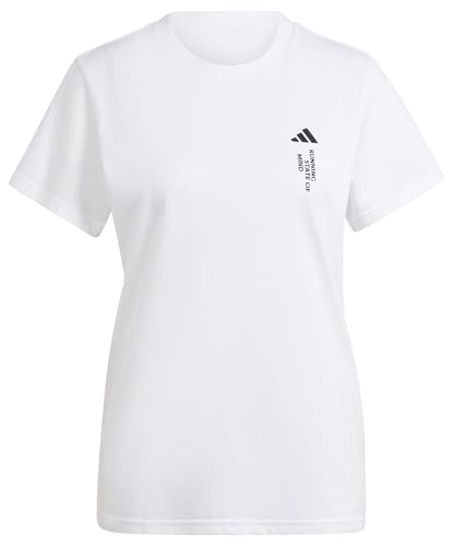 adidas Damen Running State of Mind Graphic Tee T-Shirt, White, S adidas Damen Running State of Mind Graphic Tee T-Shirt, White, S von adidas