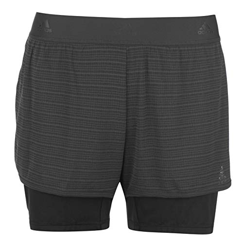 adidas Damen Shorts 2In1 Chill, Carbon, M, CW4054 von adidas