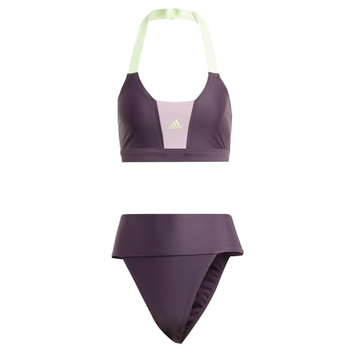 adidas Damen Sportswear Colorblock Bikini Badeanzug, Aurora Black/Preloved Fig, XS adidas Damen Sportswear Colorblock Bikini Badeanzug, Aurora Black/Preloved Fig, XS von adidas