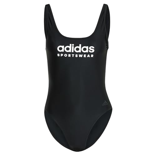 adidas Damen Sportswear U-Back Swimsuit Badeanzug, Black/White, 32 von adidas