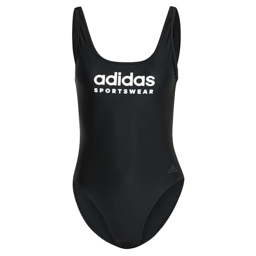 adidas Damen Sportswear U-Back Swimsuit Badeanzug, Black/White, 42 von adidas