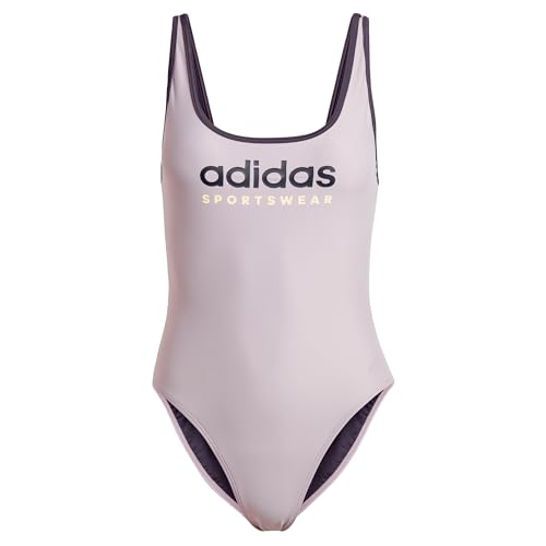 adidas Women's Sportswear U-Back Swimsuit Badeanzug, Preloved Fig/Aurora Black, 36 von adidas