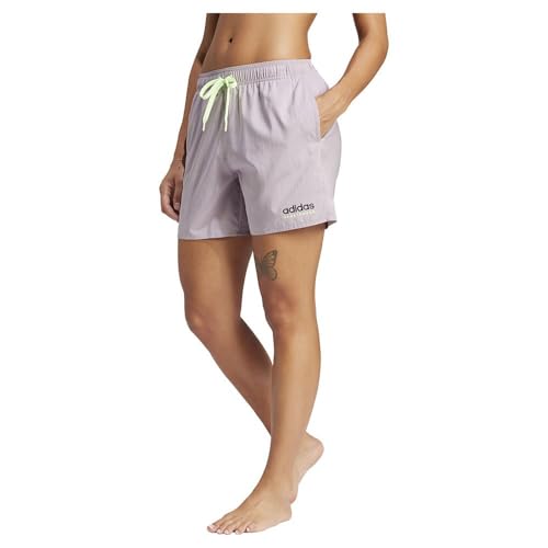 adidas Damen Branded Beach Shorts Badeanzug, preloved fig/Aurora Black, S adidas Damen Branded Beach Shorts Badeanzug, preloved fig/Aurora Black, S von adidas
