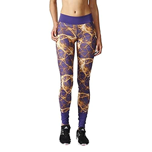 adidas Damen Super-Long Allover Print Sportleggings, Multicolor/Unity Purple, XS adidas Damen Super-Long Allover Print Sportleggings, Multicolor/Unity Purple, XS von adidas