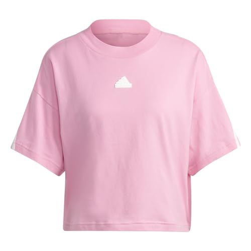 Adidas Damen T-Shirt (Short Sleeve) W Fi 3S Tee, Bliss Pink, IB8523, S von adidas