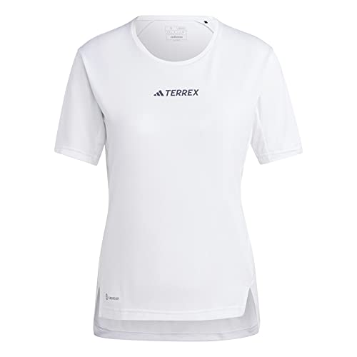 adidas Damen T-Shirt (Short Sleeve) W Mt Tee, White, HM4040, S von adidas