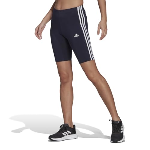 adidas Damen Essentials 3-Stripes Bike Shorts, Legend Ink / White, XS adidas Damen Essentials 3-Stripes Bike Shorts, Legend Ink / White, XS von adidas