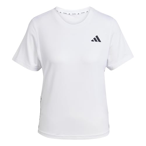 adidas Damen Train Essentials 3-Stripes Workout T-Shirt, White/Black, XL adidas Damen Train Essentials 3-Stripes Workout T-Shirt, White/Black, XL von adidas
