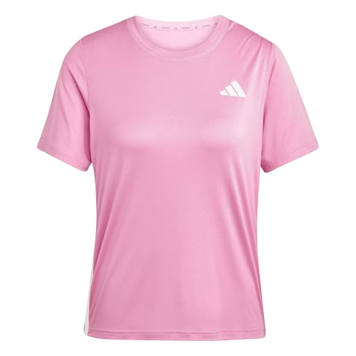 adidas Damen Train Essentials 3-Stripes Workout T-Shirt, pink Fusion/White, XS adidas Damen Train Essentials 3-Stripes Workout T-Shirt, pink Fusion/White, XS von adidas