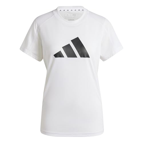 adidas Damen Train Essentials Big Performance Logo Training Tee T-Shirt, White/Black, S adidas Damen Train Essentials Big Performance Logo Training Tee T-Shirt, White/Black, S von adidas