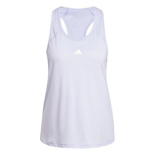 adidas Damen Train Essentials Minimal Branding Racerback Tank Top, Violet Tone/White, S von adidas